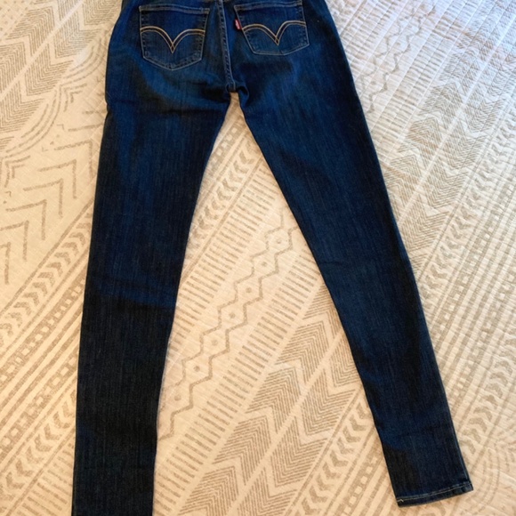 Levi's 535 Super Skinny Dark Wash Sz 26 - Picture 4 of 11